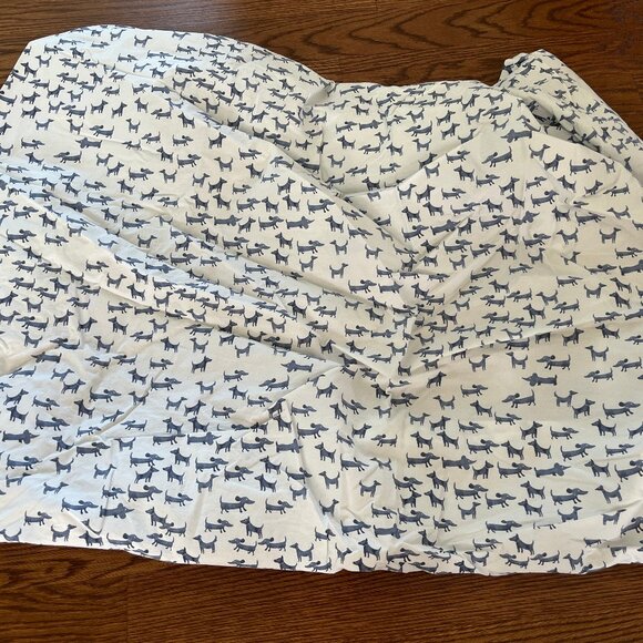 Pottery Barn Kids Watercolor Dog Organic Crib Fitted Sheet - Picture 2 of 5